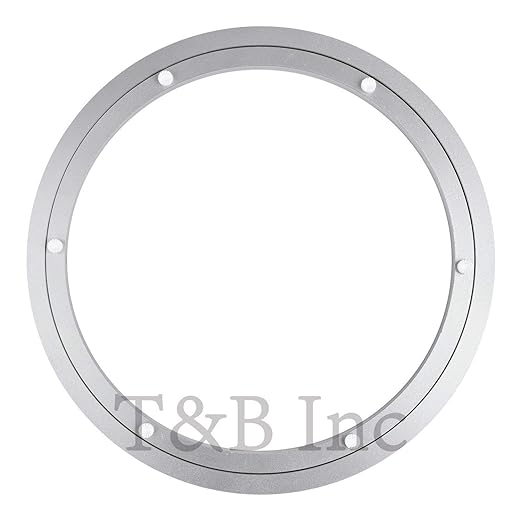 TamBee 14 Inch Lazy Susan Hardware Aluminum Bearing Metal Rotating Turntable Bearing Swivel Plate Hardware Lazy Susan Bearing