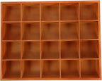 PRETYZOOM Wooden Sorting Tray Closet Drawer Divider Organizer with 20 Compartments Suitable for Socks Briefs Keys Stationery 