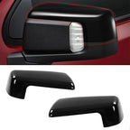 Moonlinks Compatible with 2019-2025 Chevy Silverado 1500 GMC Sierra 1500 Side Mirror Cover,Glossy Black LH & RH Side Door Exterior Rearview Mirror Cap Trim for Silverado 1500(1 Pair）