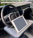 Car Steering Wheel Tray for Ford Bronco Expedition Ranger Maverick Fusion F150, Vehicle Desk Food Tray, Steering Wheel Desk for Laptop, Multipurpose Travel Accessories,for Eating Food Work
