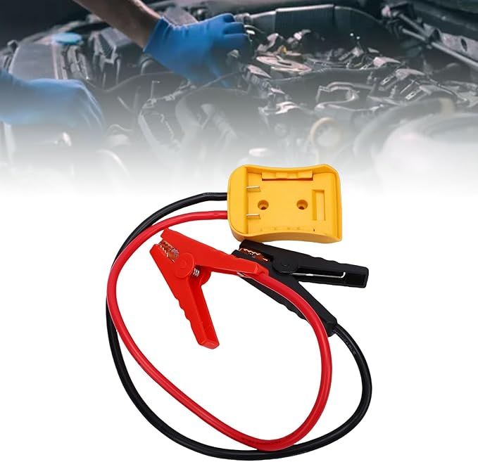 KIMISS Car Battery Jump Cable 8AWG Silicone Wire Heat Proof Automotive Jump Start Cable for SUVs Light Trucks (2FT)