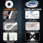 Upgrade Dynamic Flowing Car LED Trunk Light Strip, 158Inch Universal Flexible Cutting Silicone Waterproof Neon Lights Strip, 12V Interior Ambient Lighting for Cars SUVs(White)