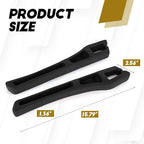 Hovom 2PCS Car Seat Gap Filler Organizer, Multi-purpose Automotive Seat Gap Storage Organizer for Key Phone Card, Auto Seats Crevice Filler Stop Things from Dropping, Car Accessories (Black)