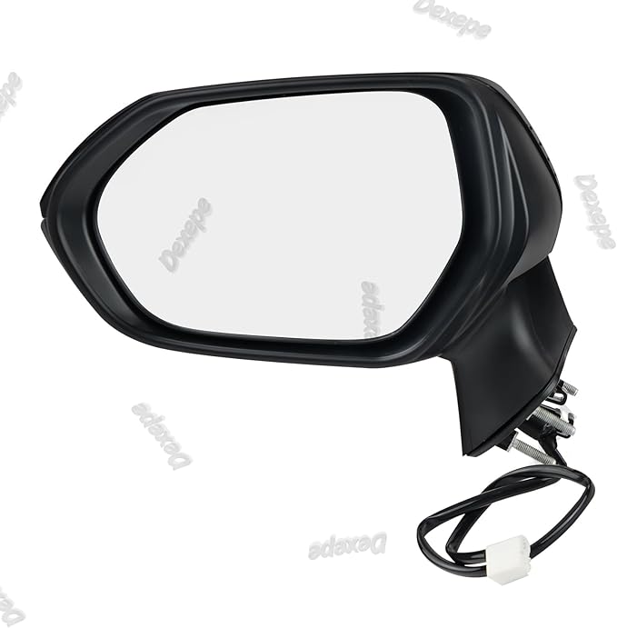 Driver Side Mirror Assembly Compatible with Toyota Corolla 2020-2025 Non-heated Power Adjustable Glass Replace 8794012F80, TO1320391, 8794002916, 8794002928 Black (3Pin Left)