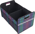 Car Trunk Organizer, Collapsible Multi-Compartment Auto Storage Box with 4 Pockets, Waterproof Oxford Fabric Car Trunk Container