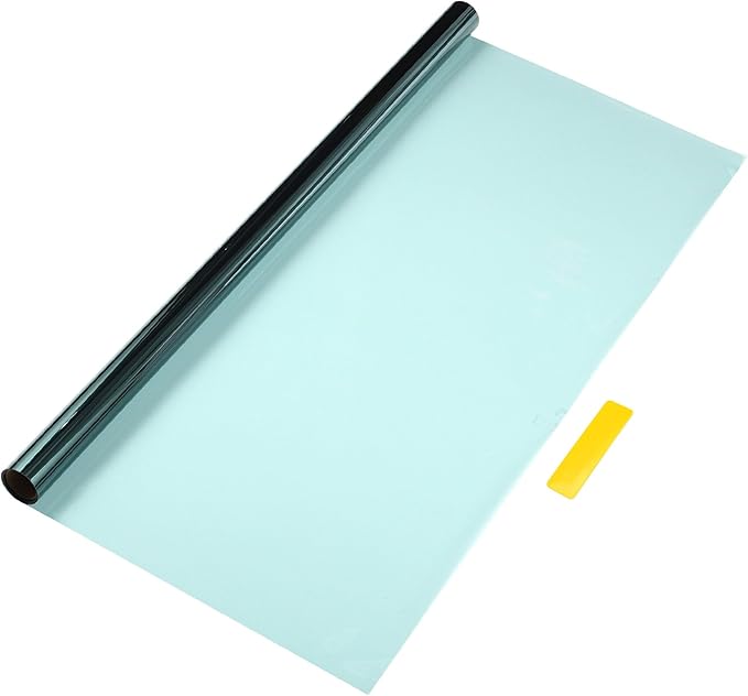 Motoforti Universal Car Window Tint Film Privacy Film 14.76 ft x 23.62 Inch Carbon 2PLY PET Sky Blue 1 Pc VLT 60% IRR 26% URV 99%