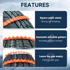 Anti Snow Chains, Snow Tire Chains, Reusable Anti-skid Snow Chains, Portable Pickup Truck and SUV Chains, Winter Tire Wheel C