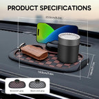 Multifunction Car Anti-Slip Mat, 2026 Upgraded Anti Slip Mat for Car Dashboard, 360° Rotatable Phone Holder Dashboard Pad wit