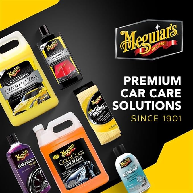 Meguiar's Ultimate Wash and Wax, Car Wash Soap and Wax Cleans & Shines in One Step, Shine & Protect with an Enhanced pH Balanced Car Paint Cleaner, 1 Gallon
