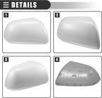 Motoforti Right Side Mirror Cover Cap, Rearview Mirror Cover Cap, for Toyota Highlander 2009-2014, ABS, White