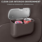 HOLDCY Car Trash Can, Waterproof Multi‑Functional Auto Trash Bin for Door/Console/Seat Back, Universal Vehicle Garbage Can for Car/Truck/SUV Drivers (Brown)