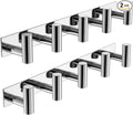VAEHOLD Hat and Coat Wall Mount Rack - Hooks for Robes, Bags, Keys, and Towels - Bathroom Towel Hanger Organizer (Polished Ch