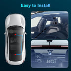 Dash Cam Front and Rear with 64GB SD Card, 4K Dash Camera for Cars with APP, 5G WiFi Car Camera, Built-in G-Sensor, 170° Wide
