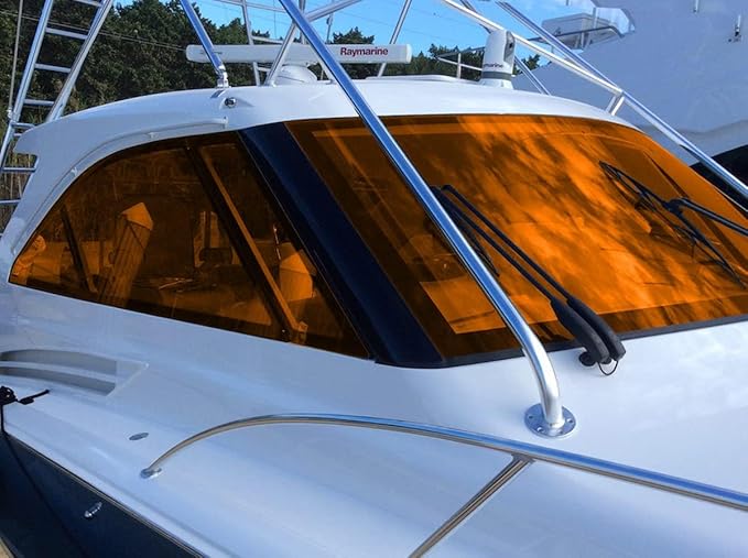 Reflective Car Window Tint Film - One Way Window Mirror Glass Shield Automotive Tinting Sun Blocking Anti UV Heat Control for Car SUV Truck Tractor Boat House (Silver, 17.5" x 10')