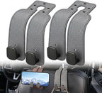 Car Seat Headrest Hooks for Purses and Bags, 2 Pack Car Seat Back Organizer Storage Hook, Car Purse Holder Between Seats Hanger, Headrest Back Seat Handbags Hook Hanging Accessories, Grey