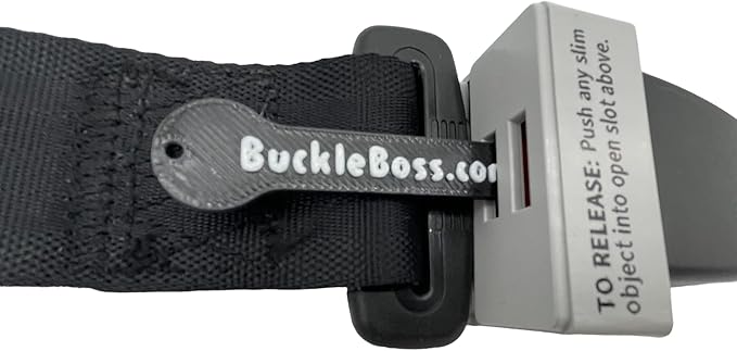 Buckle Boss Original Classic Seat Belt Lock | Original Seat Belt Guard Made with Strong ABS | for Special Needs Passengers | Easy Installation | Preventing Passengers from Unbuckling Their Seat Belts