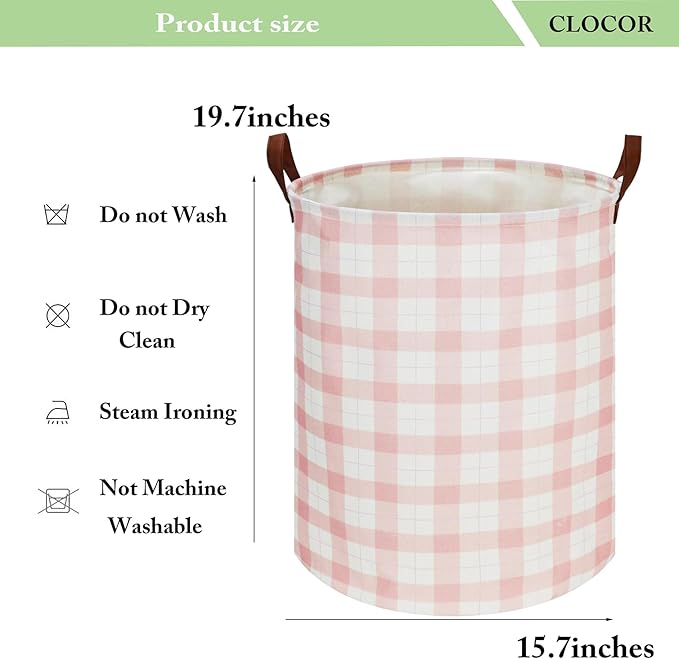 CLOCOR Kids Laundry Basket,Waterproof Baby Boys Nursery Hamper,Collapsible Fabric Storage Container,Toys Bin,Room Decor,Gift 