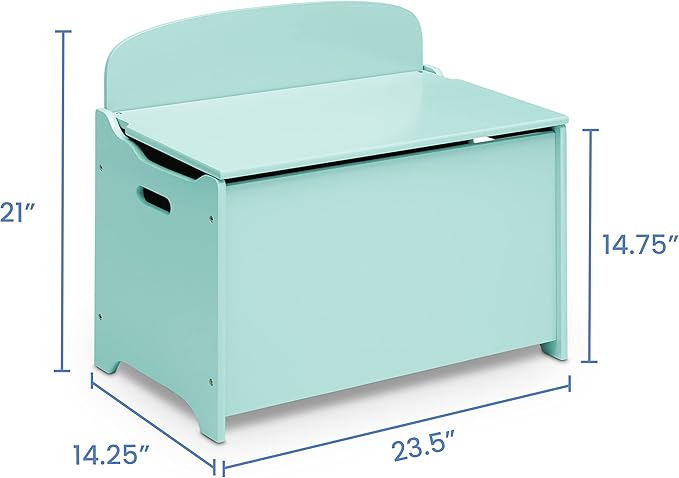 Delta Children MySize Deluxe Toy Box, Mint