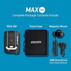 Escort MAX 360 Laser Radar Detector - GPS, Directional Alerts, Dual Antenna Front and Rear, Bluetooth Connectivity, Voice Ale