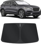 TINGLU Sun Shade for Jaguar F-Pace F Pace 2016-2025 2026 Accessories Windshield Sun Shade Window Shade UV Rays Protection Sun Visor Cover with Steering Wheel Sunshade Storage Bag