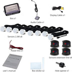 LCD Parking Sensor Kit - Displays Data on Original Screen, Easy Rear Installation, Compatible with All Camera Formats (AHD, C