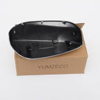 Yumzeco Compatible with Honda Accord Side Mirror Cover Trim 8th Gen 2008 2009 2010 2011 2012, Silver Door Rearview Mirror Cap Replacement for Honda Accord W/O Light Hole - Left Driver Side