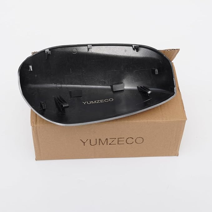 Yumzeco Compatible with Honda Accord Side Mirror Cover Trim 8th Gen 2008 2009 2010 2011 2012, Silver Door Rearview Mirror Cap Replacement for Honda Accord W/O Light Hole - Left Driver Side