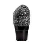 Bling Rhinestone Auto Garbage Can Car Trash Can with Lid Mini Garbage Bin for Automotive Car, Home, Office, Kitchen, Bedroom (C)