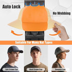 Hat Organizer for Baseball Caps 2 Packs with Built-in Spring Clips - Wall Mount Closet Hat Rack Holder,Storage for Door/Close