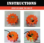 USB Rechargeable LED Road Flares Emergency Lights-Roadside Warning Car Safety Beacon Flashing Disc Flare Kit with Magnetic Ba