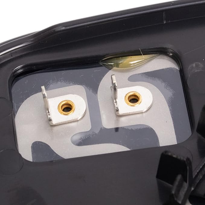TRQ Driver Side Mirror Glass Heated Snap On Clear Compatible with 2014-2022 Ford Transit Connect FO1324167
