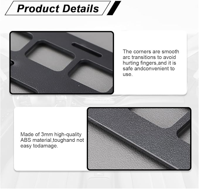 Vehicle Rigid MOLLE Panel, Car Sun Visor Organizer Tactical Gear Rack, EDC Pouch Tool Holster Truck Equipment Mount Plate, Auto Interior Modular Storage Shelf Accessories (Visor Panel)