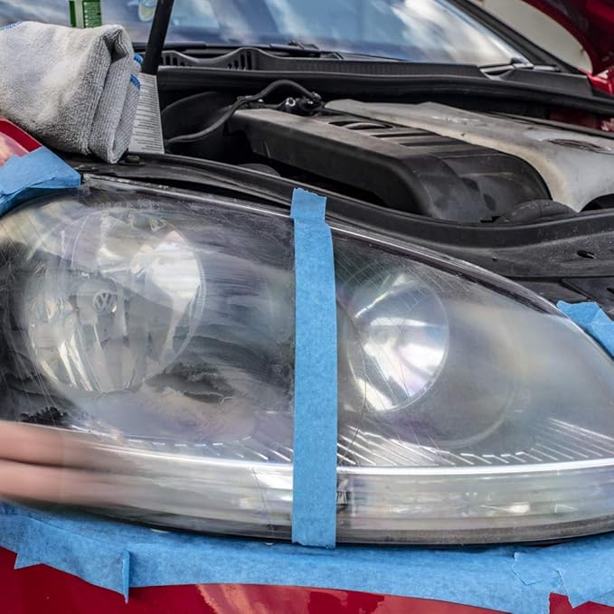 Turtle Wax 51768 Headlight Restorer Kit Headlamp Cleaning Restores Brightness Kit, (Old Version)