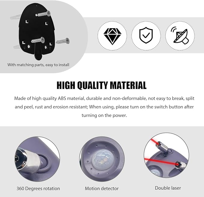 Dual Laser Garage Parking Assist Guide, 360-Degree Adjustable Parking Sensor with AC Adapter, Stop Indicator Light Distance System Wider Angles Park Assistance for Car SUV