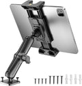OHLPRO 6" Aluminum Arm Tablet Mount for Truck - Heavy Duty Drill Base Car Tablet Holder Compatible with iPad Samsung Tab 5"-13" Tablets and Phones, for Dashboard/Wall/Business/Desktop, etc.