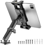 OHLPRO 6" Aluminum Arm Tablet Mount for Truck - Heavy Duty Drill Base Car Tablet Holder Compatible with iPad Samsung Tab 5"-13" Tablets and Phones, for Dashboard/Wall/Business/Desktop, etc.