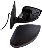 TRQ Driver & Passenger Side Power Mirror Set Paint to Match Manual Fold Compatible with 2015-2019 Nissan Versa, NI1320257, NI