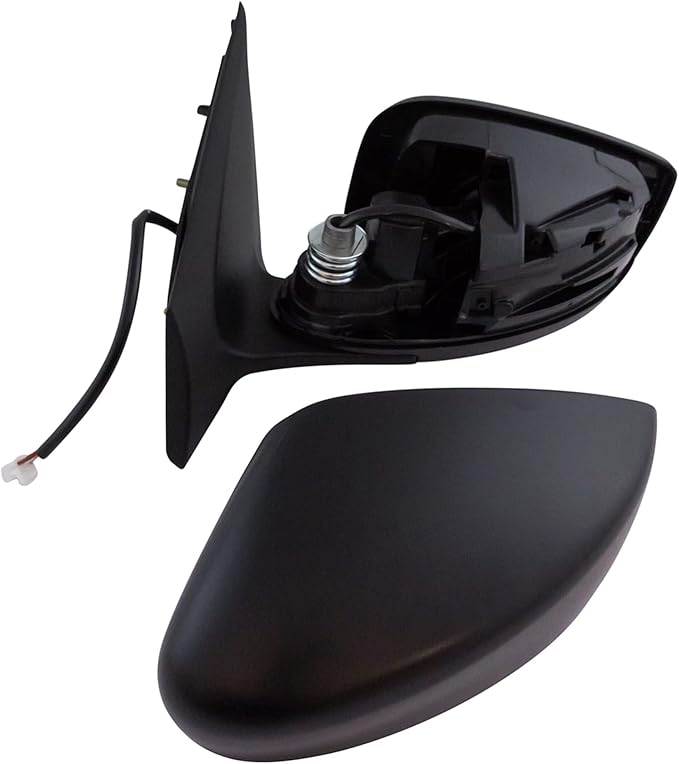 TRQ Driver & Passenger Side Power Mirror Set Paint to Match Manual Fold Compatible with 2015-2019 Nissan Versa, NI1320257, NI