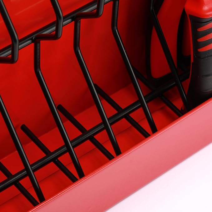 Mayouko 11 Slots Pliers Rack Organizer Holder, For Standard & Wide Pliers, All Steel, Fits in Toolbox Drawer, Chest, Pegboard