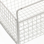 PRETYZOOM Wire Hanging Wall Basket, Wire Metal Organizing Baskets for Kitchen, Bathroom, Space-Saving Wall Mount Organizer (1