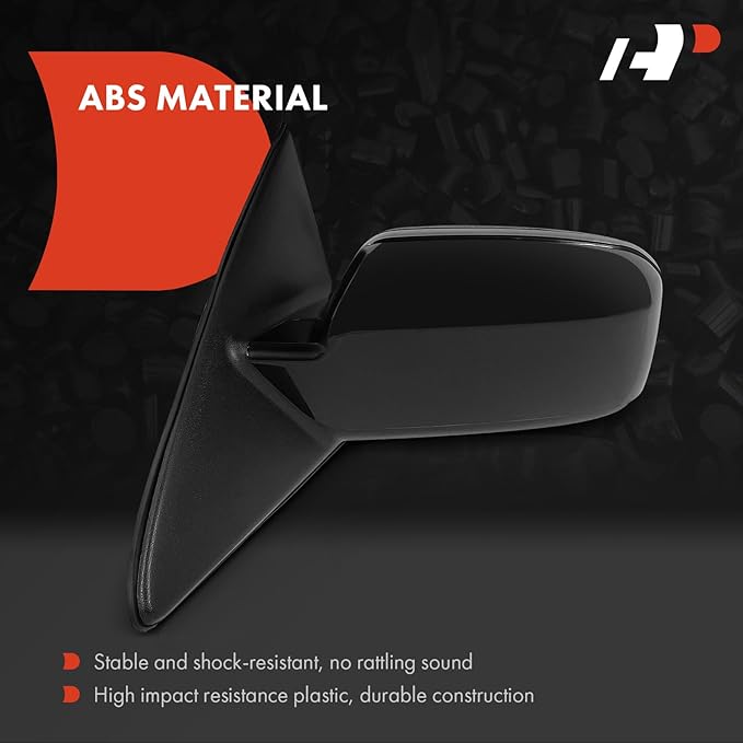 A-Premium Driver Side Power Door Mirror - Compatible with Ford Fusion 2010-2012 & Mercury Milan 2010-2011 - Heated, Non-Folding, Black Outside Rear View Mirror w/Blind Spot Detection and Puddle Light