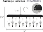 StorageWorks Hat Rack, Closet Organizer and Storage for Baseball Caps,Set of 2 with 10 Adjustable Stainless Steel Clips, Fits