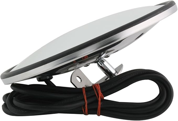 GG Grand General 33082 8” Round Convex Heated Blind Spot Mirror for Trucks, Buses, Utility Vehicles and more
