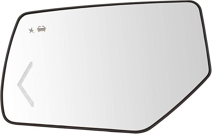 TRQ Driver Side Mirror Glass Heated Compatible with 2015-2020 Cadillac Escalade Escalade ESV Chevrolet Suburban Tahoe GMC Yuk