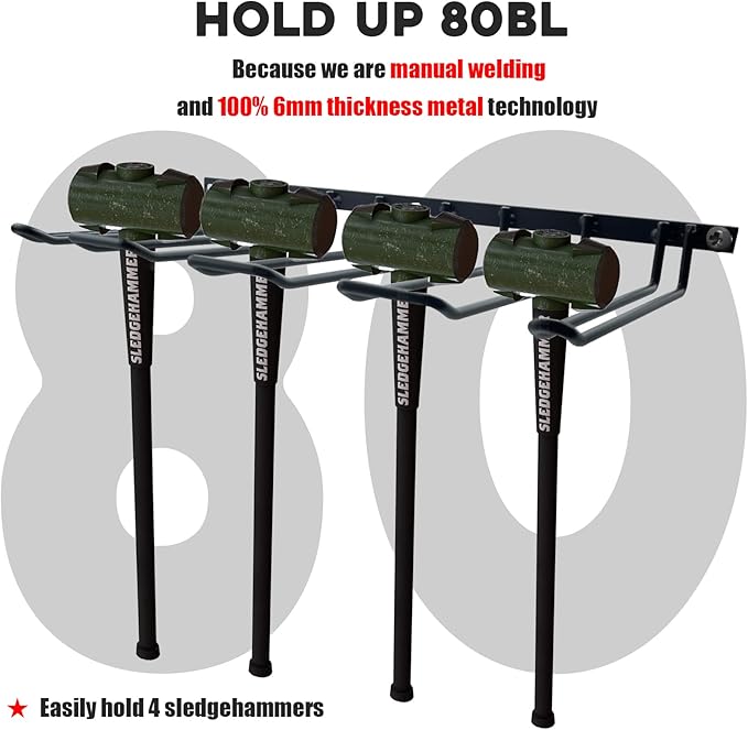 2 Pack Drill Holder, Power Tool Organizer Wall Mount, 80lb Heavy Duty Bearing Capacity Garage Storage, 4 Cordless Metal Shelf