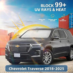 Windshield Sun Shade for Chevy Traverse 2018-2024 2025 Sunshade Front Window Shade Custom Fit Traverse Accessories Sun Visor Foldable Shade Blocks UV Rays Accessories