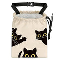 Three Black Cats Car Trash Bag - Waterproof Car Trash Bag Hanging Leakproof Car Garbage Bag - Washable Reusable Trash Bag For Car Interior Hanging Organizer Storage Vehicle Travelling Camping