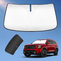 Sun Shade Sunshade for Kia Telluride 2025 2020-2024 Windshield Cover, 4-Layers Sun Shield 250T Silver Sun Visor Foldable Front Window Shade Blocks UV Rays Car Accessories