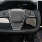 MEWANT Hand Stitched Tesla Model S Yoke Steering Wheel Cover Wrap for Tesla Model S 2021-2023 / Model X 2021-2023 Tesla Yoke Steering Wheel Accessories(3D Style)