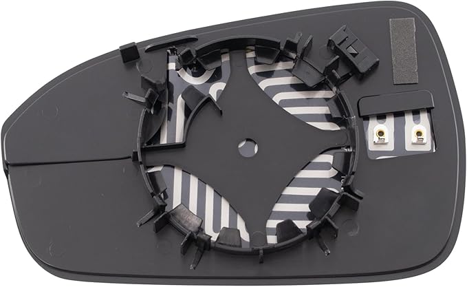 TRQ Passenger Side Mirror Glass Heated Convex Snap-On Compatible with 2013-2020 Ford Fusion FO1325170